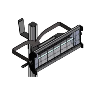Soporte deslizante negro para lámpara IR 600mm con tornillo M6