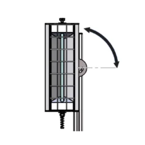 Soporte deslizante giratorio negro para lámpara IR 400mm